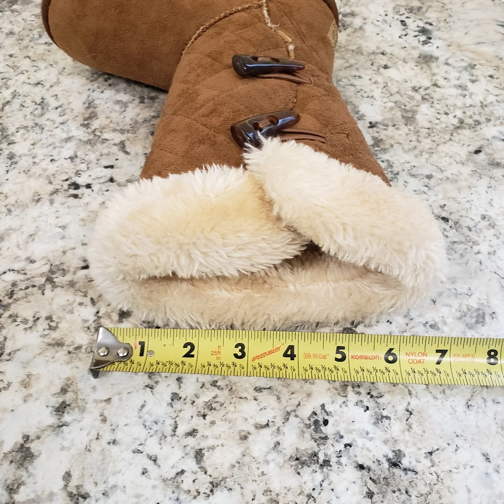 Apres by Lamo Faux Suede Buckskin Faux Fur Boots Girl's Size 1Y - Picture 6 of 16